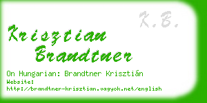 krisztian brandtner business card